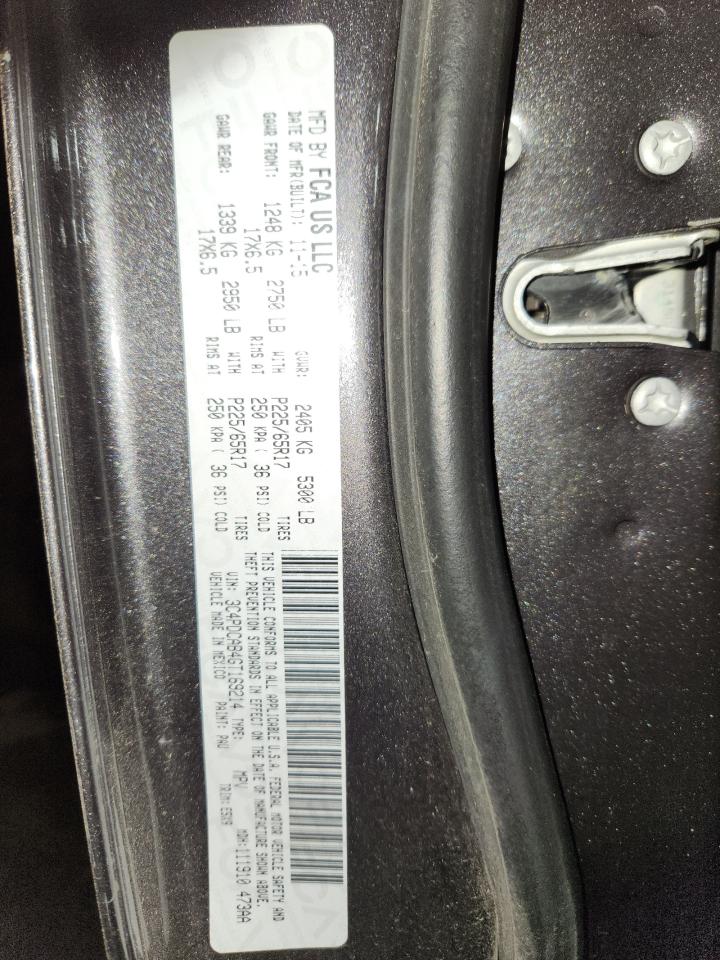 2016 Dodge Journey Se VIN: 3C4PDCAB4GT169214 Lot: 91411275