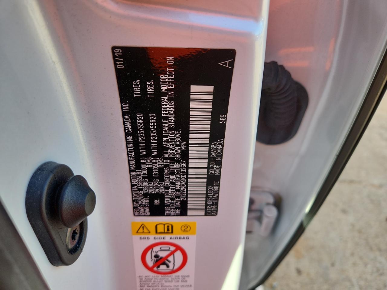 2019 Lexus Rx 350 Base VIN: 2T2ZZMCA5KC132667 Lot: 92326215