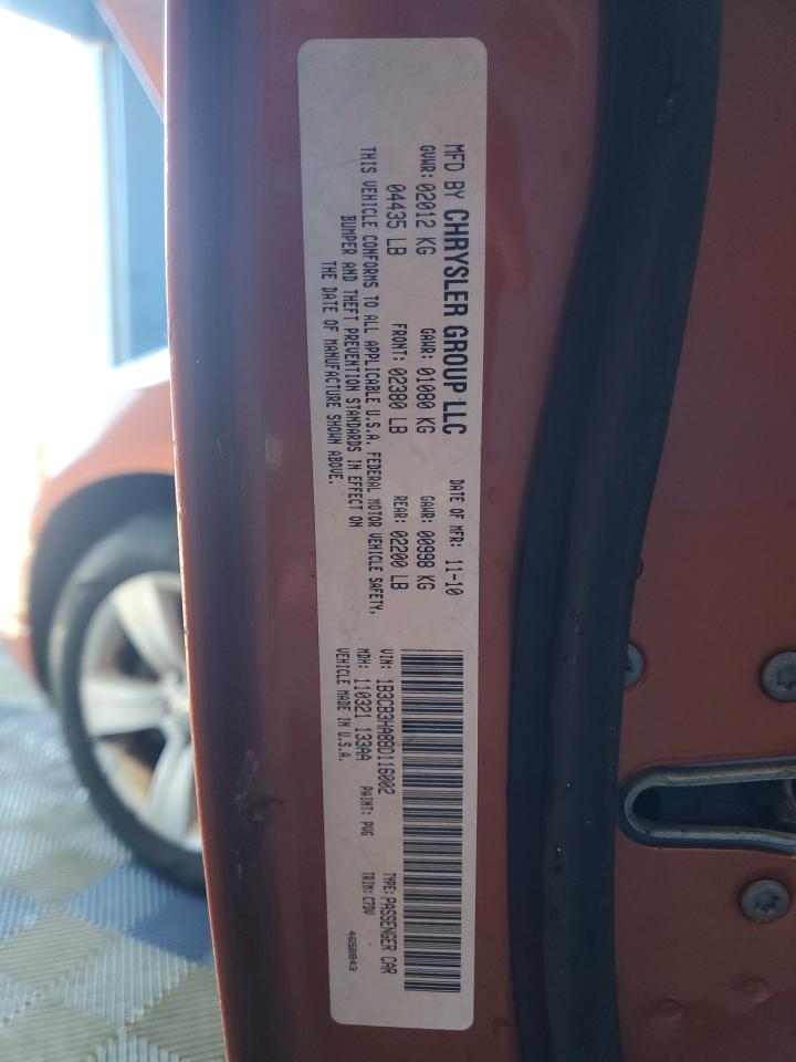 2011 Dodge Caliber Mainstreet VIN: 1B3CB3HA8BD116002 Lot: 91735805