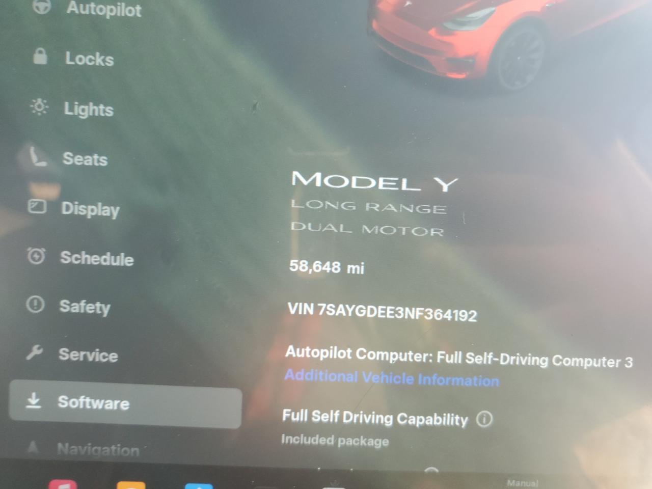 2022 Tesla Model Y VIN: 7SAYGDEE3NF364192 Lot: 91740235