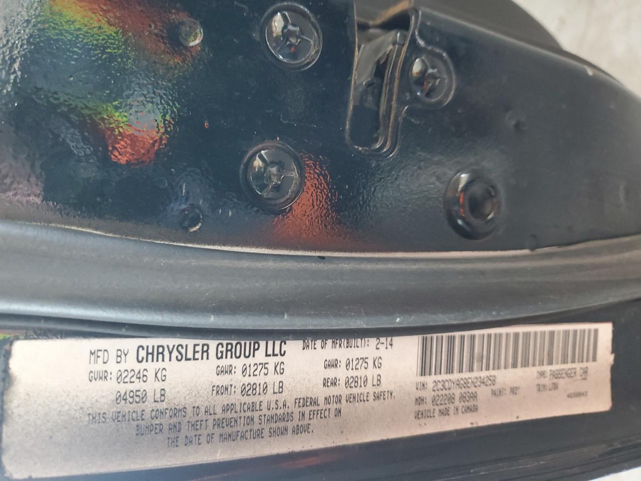 2014 Dodge Challenger Sxt VIN: 2C3CDYAG8EH234258 Lot: 91558035