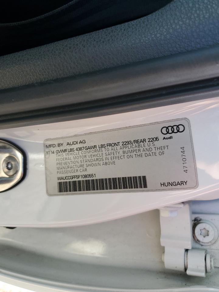 2015 Audi A3 Premium Plus VIN: WAUCCGFF5F1080551 Lot: 91685405
