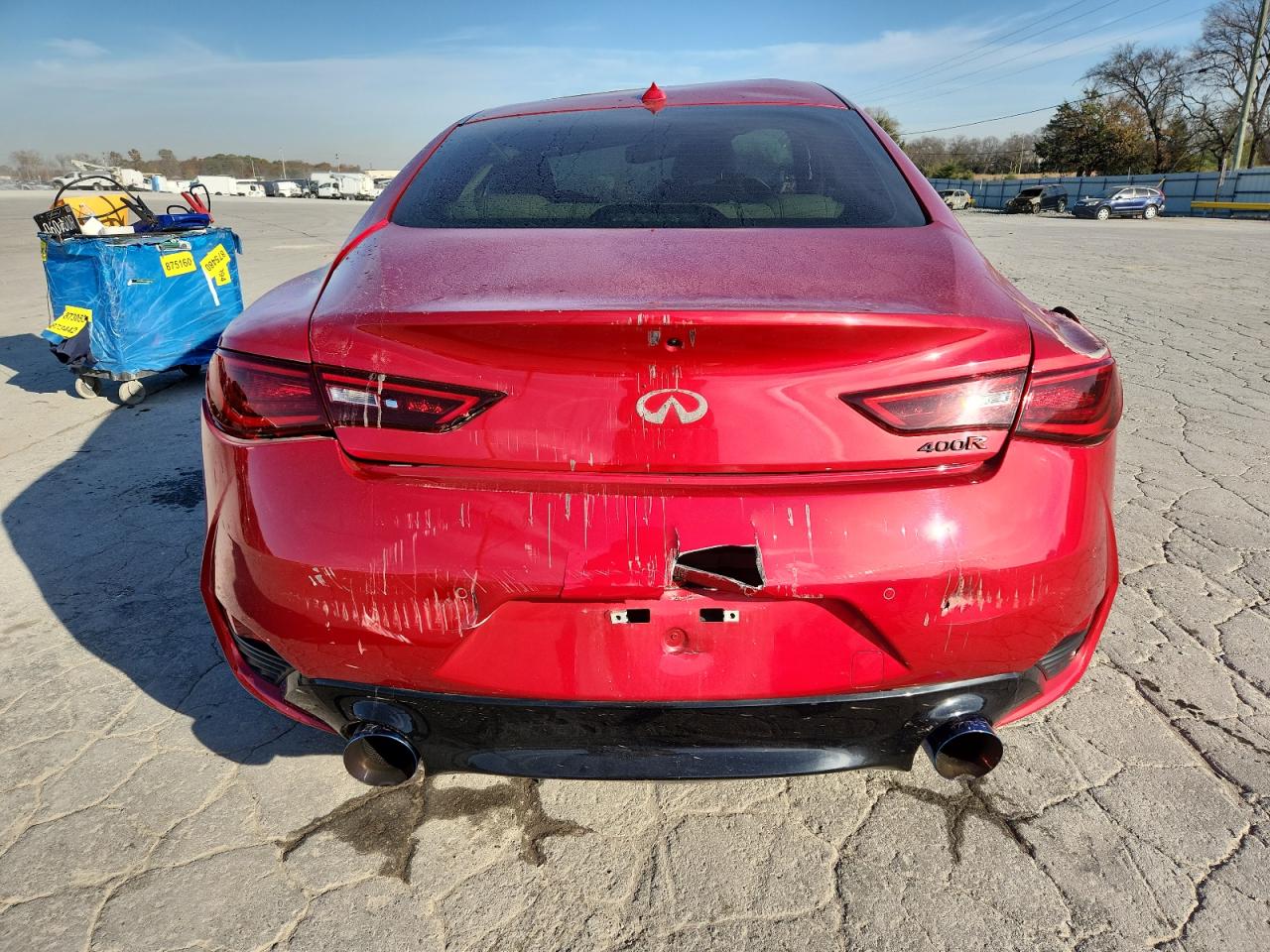2021 Infiniti Q60 Red Sport 400 VIN: JN1FV7LL9MM560465 Lot: 92223915