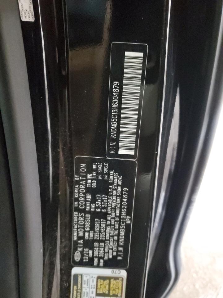 2017 Kia Sedona Lx VIN: KNDMB5C13H6304879 Lot: 91526555