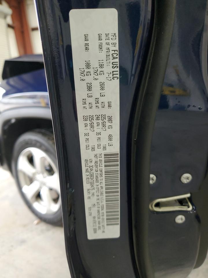 2017 Jeep Compass Latitude VIN: 3C4NJDBB3HT660475 Lot: 91776355