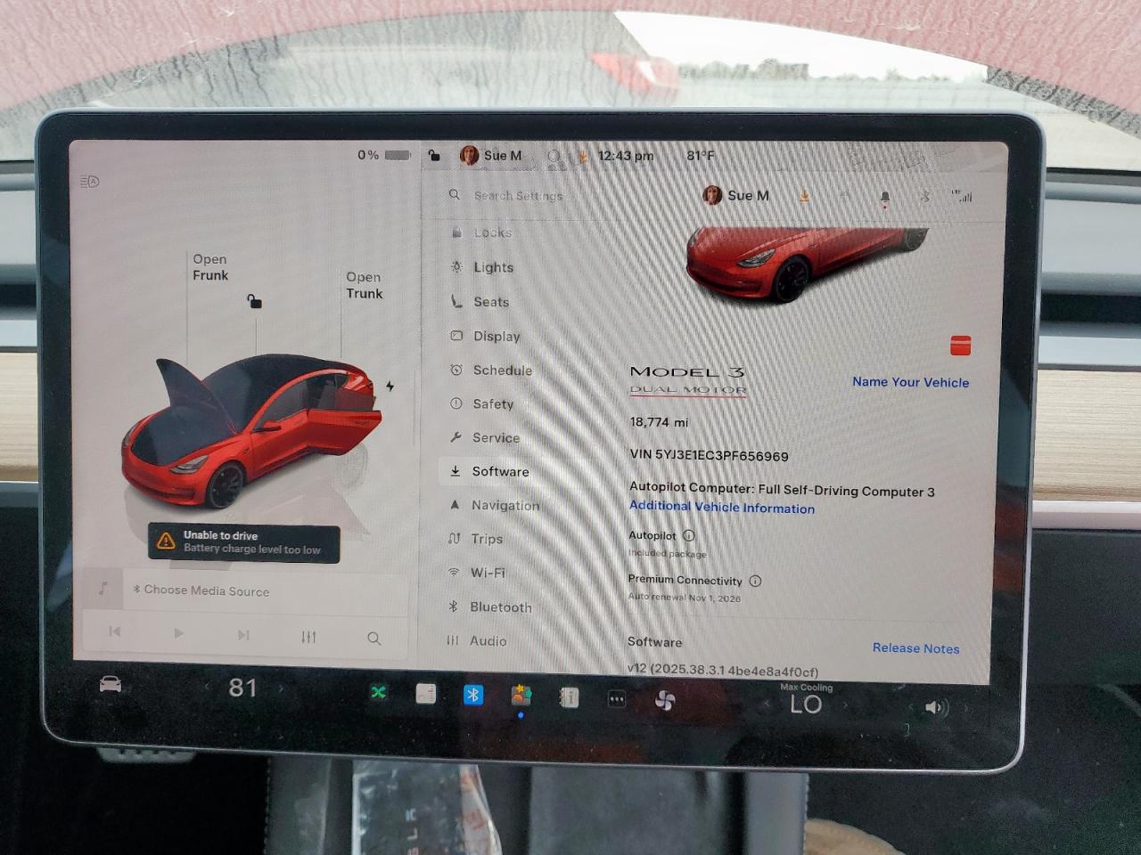 2023 Tesla Model 3 VIN: 5YJ3E1EC3PF656969 Lot: 90836435