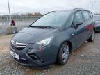 2015 VAUXHALL ZAFIRA 1.4T EXCLUSIV 5DR for sale at Copart CORBY