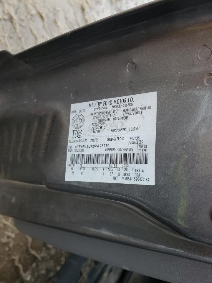 2008 Ford Ranger Super Cab VIN: 1FTYR44UX8PA23270 Lot: 92650495
