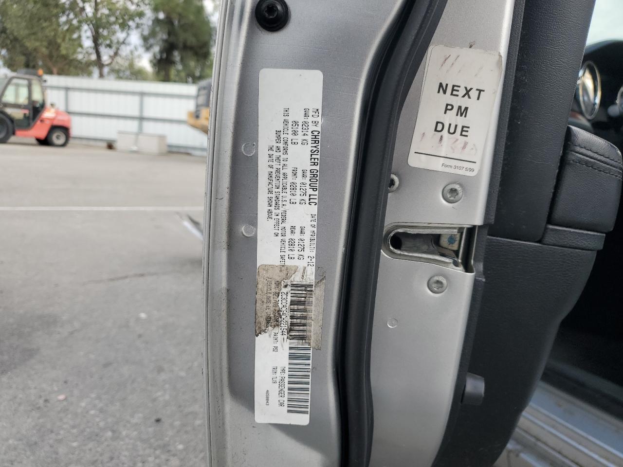 2012 Chrysler 300 Limited VIN: 2C3CCACG4CH221544 Lot: 91689575