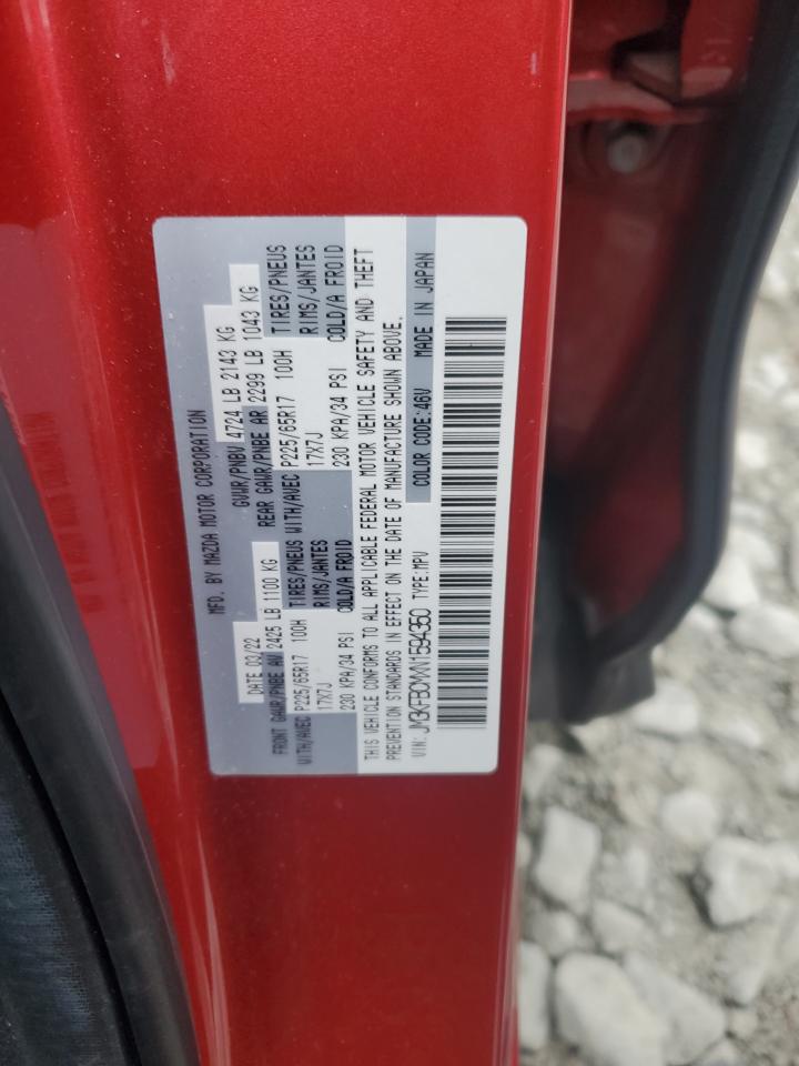 2022 Mazda Cx-5 Preferred VIN: JM3KFBCMXN1594350 Lot: 91893455