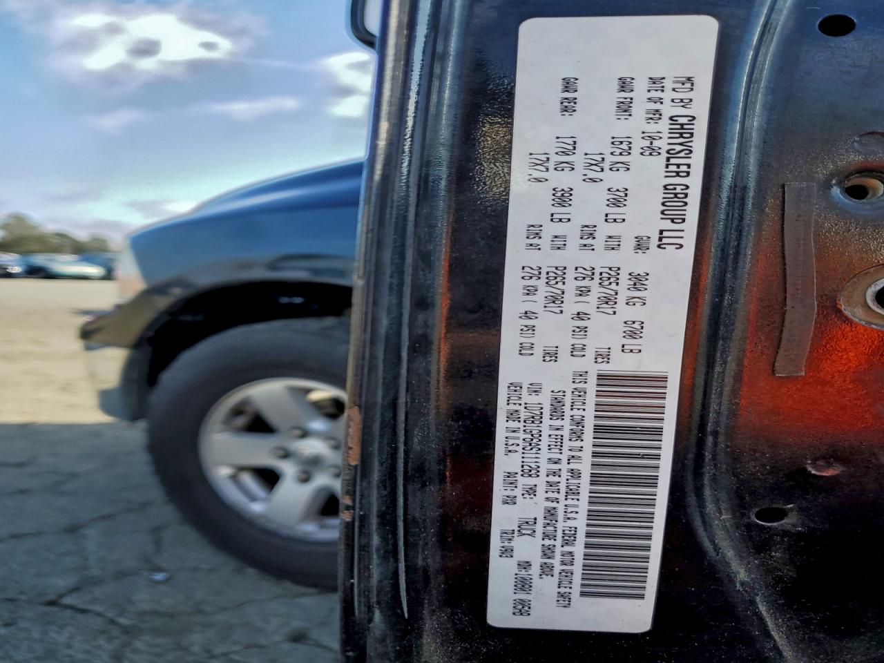 2010 Dodge Ram 1500 VIN: 1D7RB1GP6AS111268 Lot: 92765655