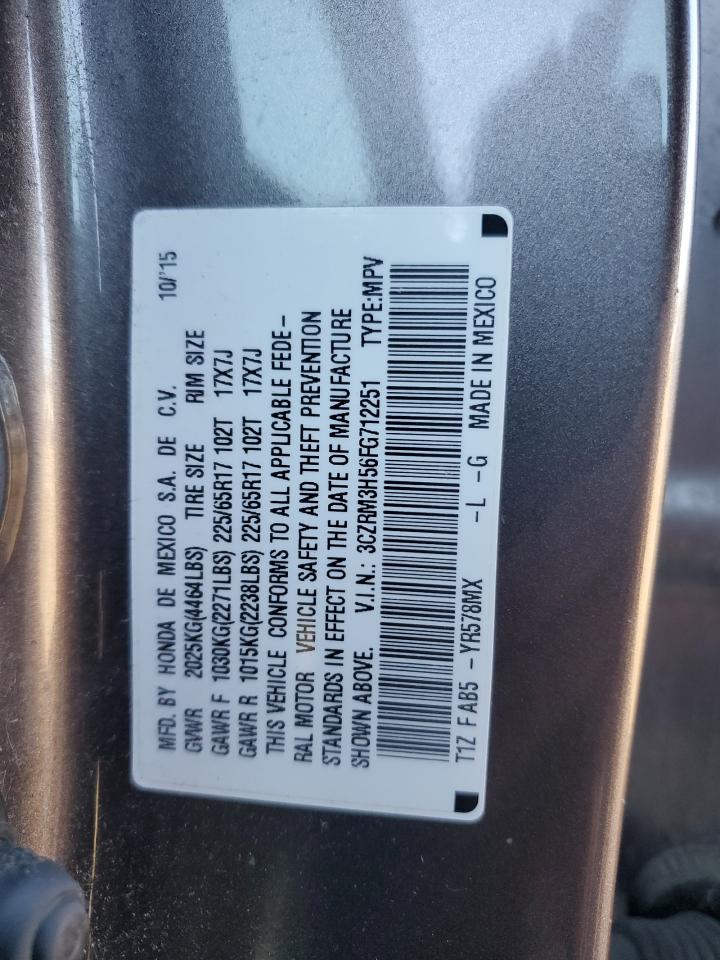 2015 Honda Cr-V Ex VIN: 3CZRM3H56FG712251 Lot: 90905195