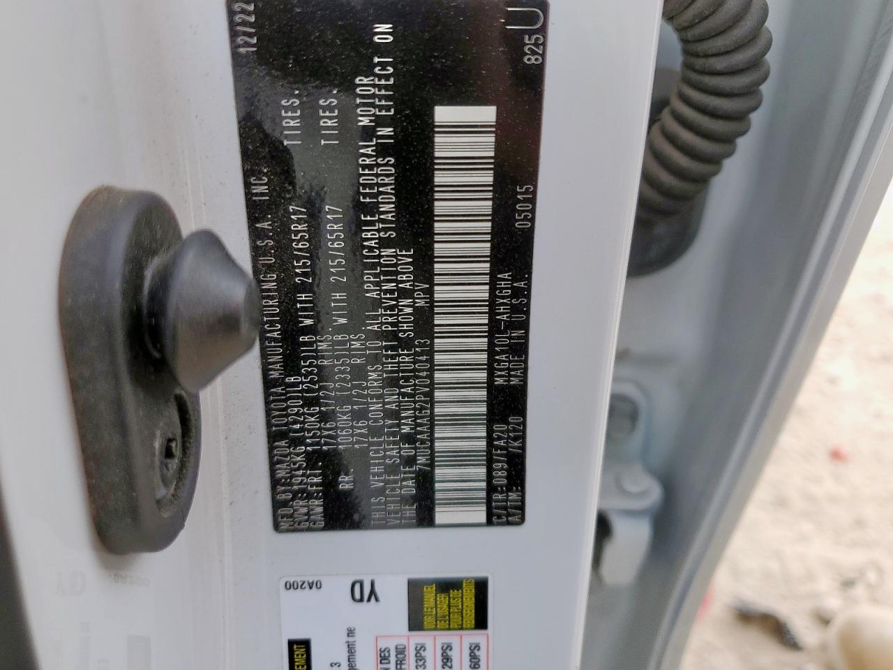 2023 Toyota Corolla Cross Le VIN: 7MUCAAAG2PV040413 Lot: 93413175