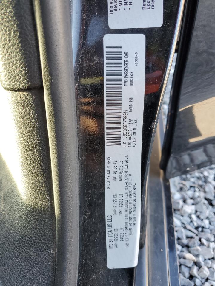 2015 Chrysler 200 Limited VIN: 1C3CCCAB7FN700944 Lot: 91228455