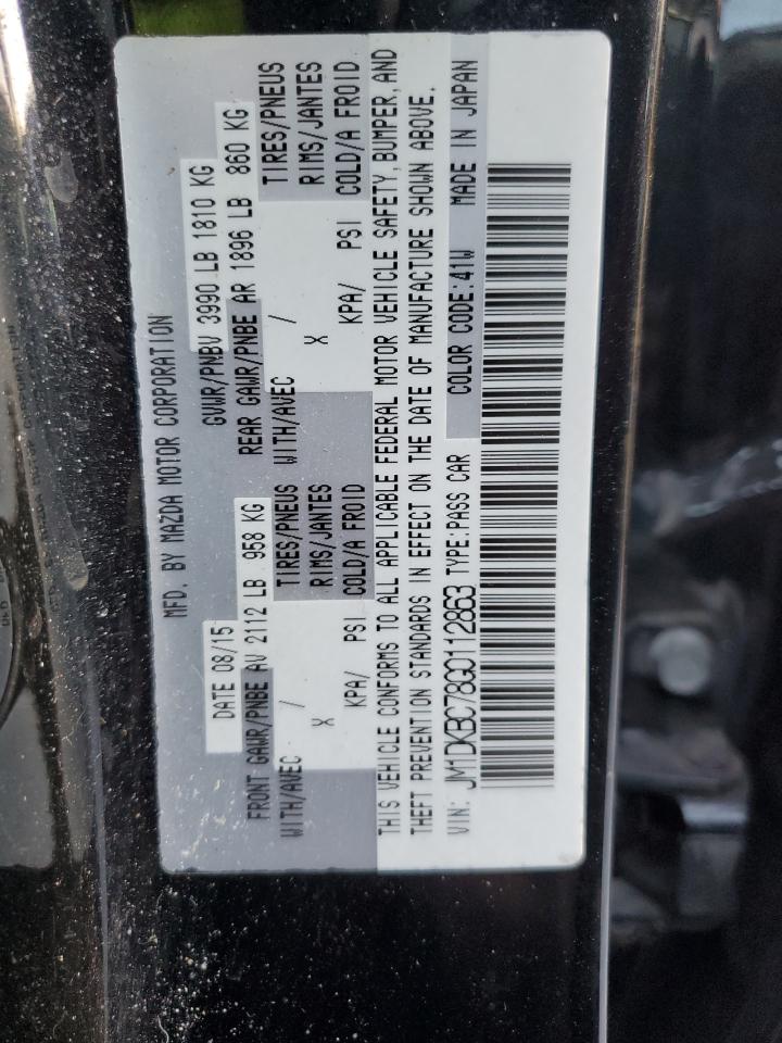 2016 Mazda Cx-3 Touring VIN: JM1DKBC78G0112863 Lot: 91276775