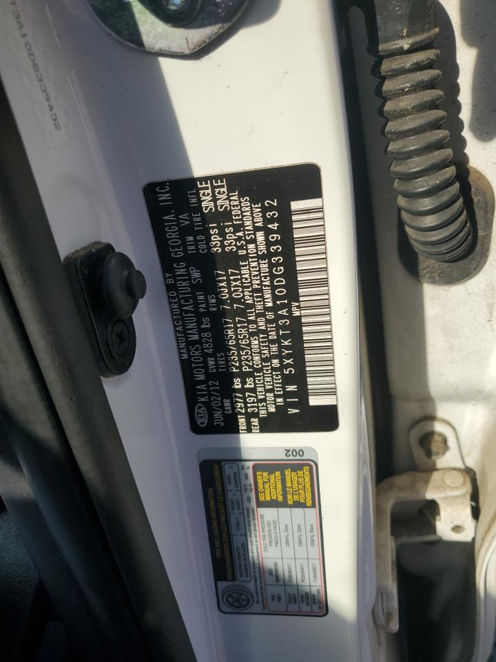 2013 Kia Sorento Lx VIN: 5XYKT3A10DG339432 Lot: 93308715