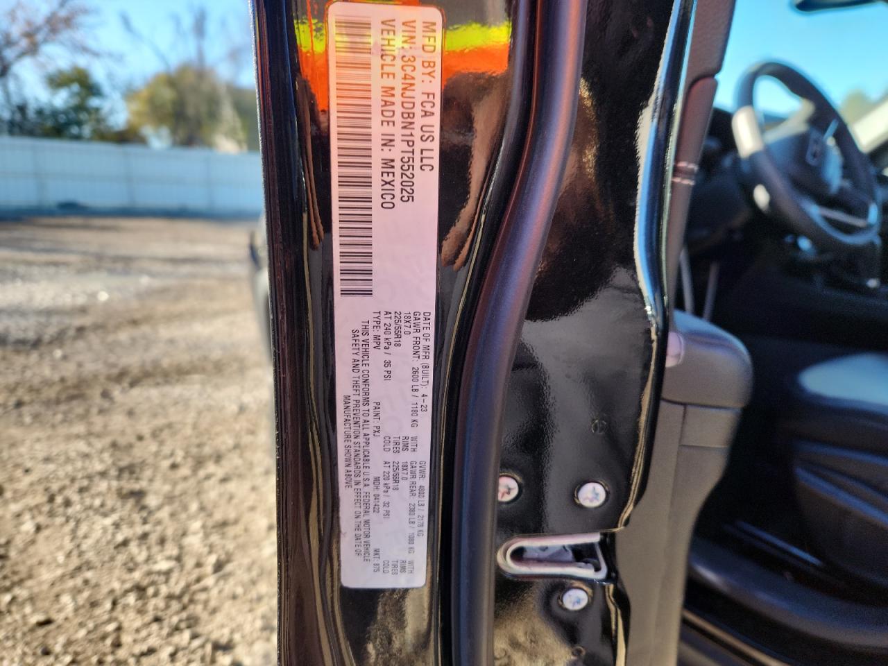 2023 Jeep Compass Latitude VIN: 3C4NJDBN1PT552025 Lot: 90879055