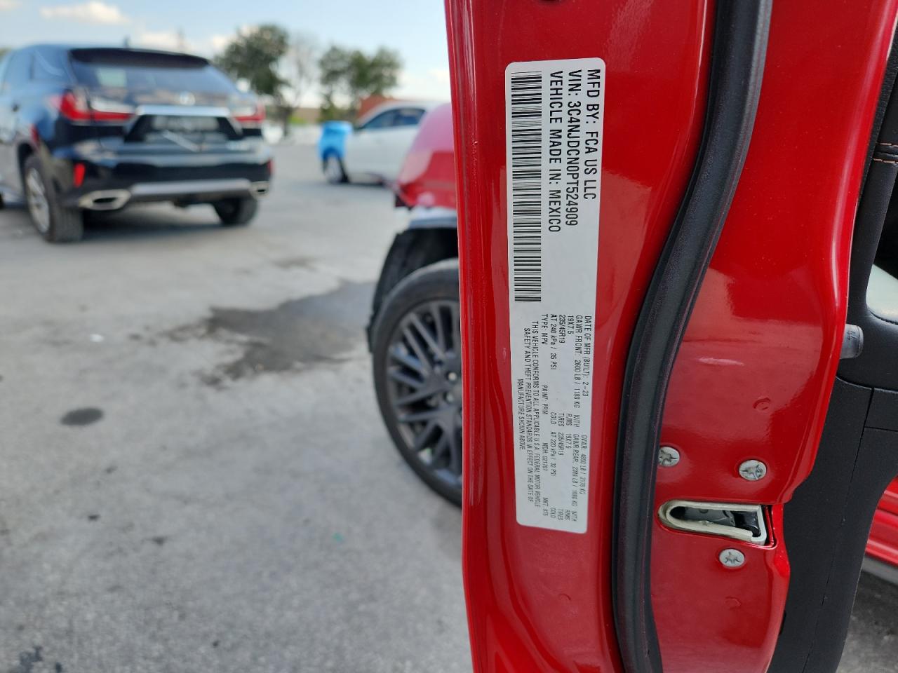 2023 Jeep Compass Limited VIN: 3C4NJDCN0PT524909 Lot: 93308655