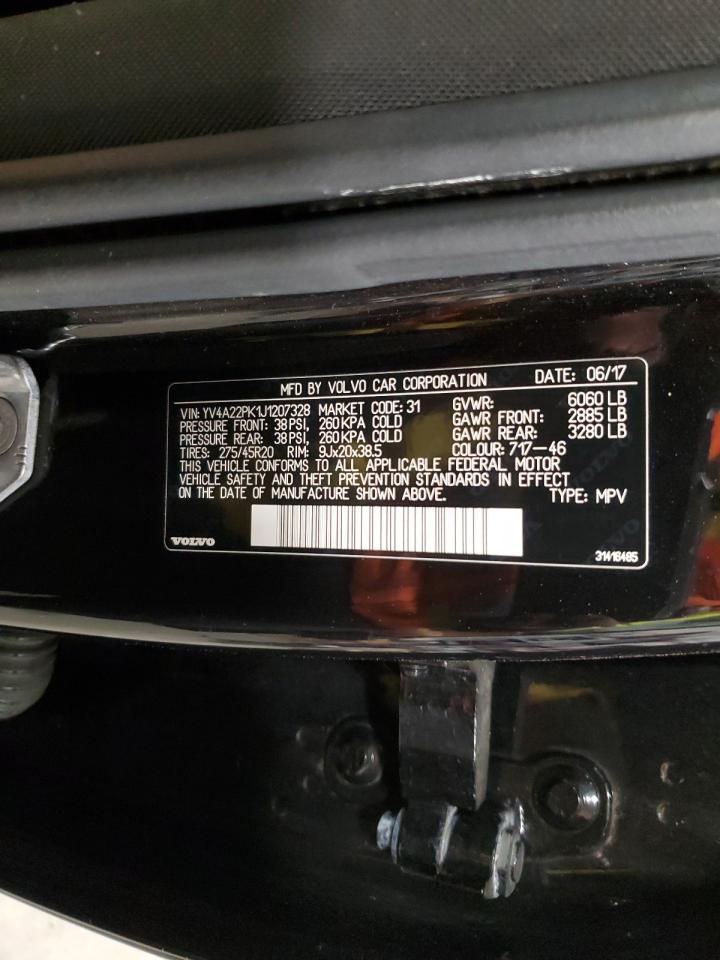 2018 Volvo Xc90 T6 VIN: YV4A22PK1J1207328 Lot: 92316625