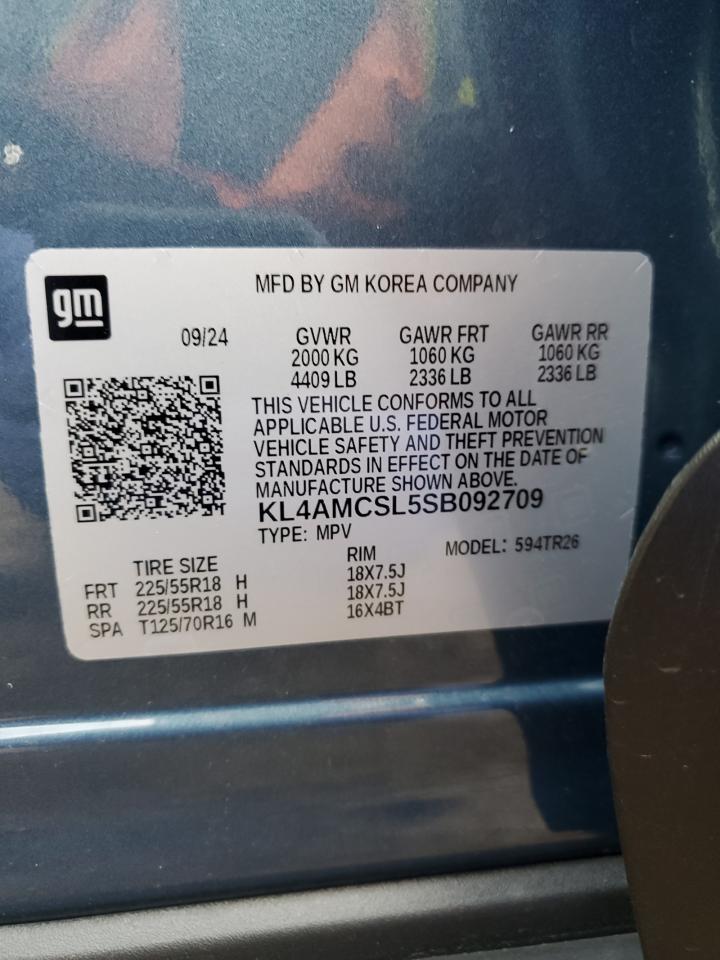 2025 Buick Encore Gx Preferred VIN: KL4AMCSL5SB092709 Lot: 91180445