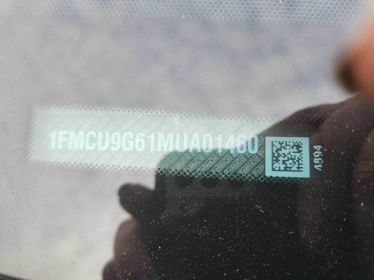 2021 Ford Escape Se VIN: 1FMCU9G61MUA01460 Lot: 93343725