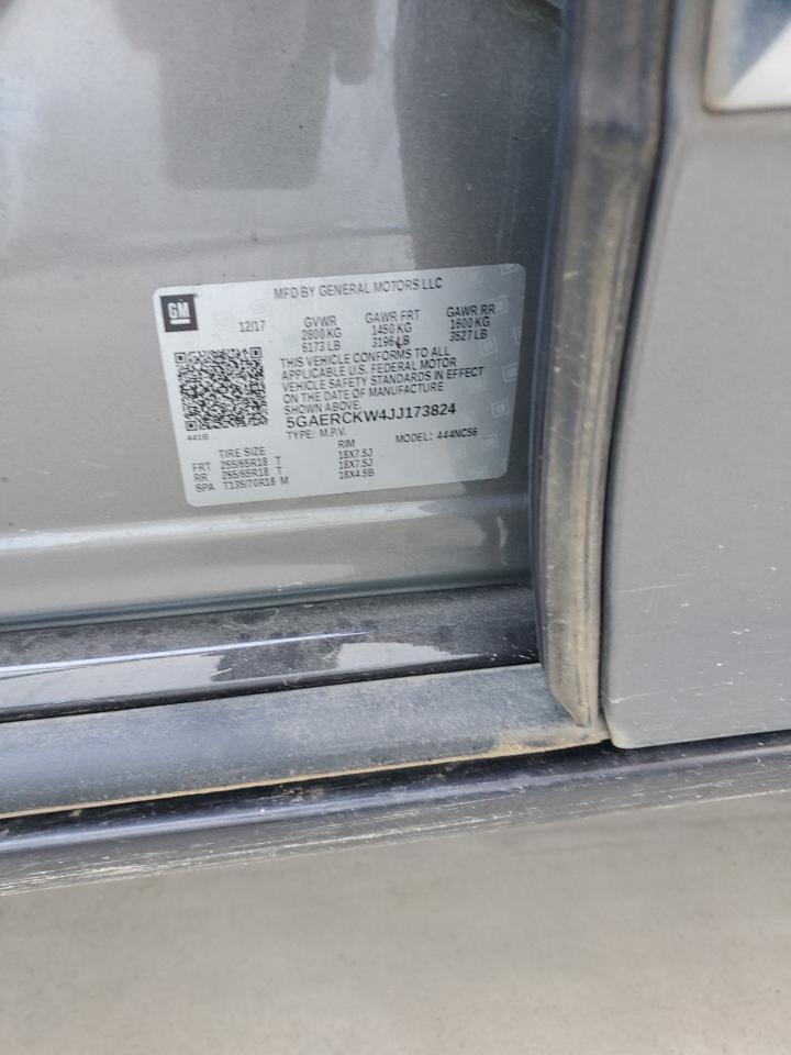 2018 Buick Enclave Premium VIN: 5GAERCKW4JJ173824 Lot: 91923585