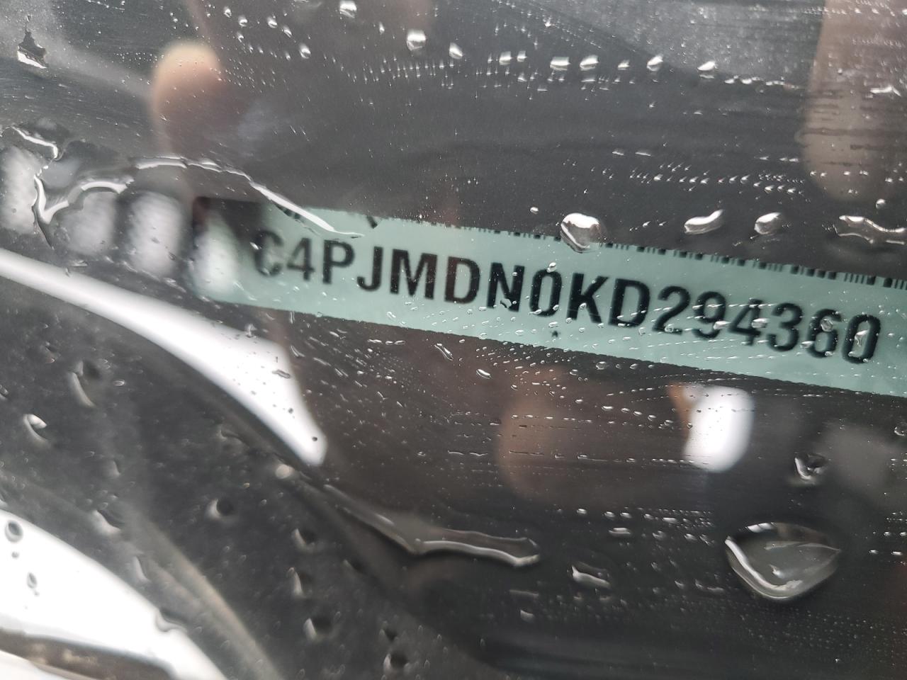 2019 Jeep Cherokee Limited VIN: 1C4PJMDN0KD294360 Lot: 92871255