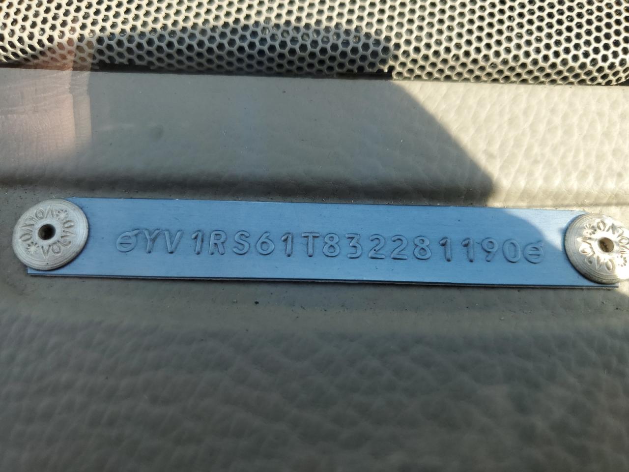 2003 Volvo S60 VIN: YV1RS61T832281190 Lot: 91498065