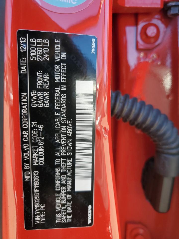 2015 Volvo V60 R Design VIN: YV1902SG1F1190613 Lot: 92545465