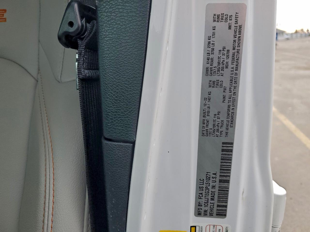 2023 Jeep Gladiator Mojave VIN: 1C6JJTEG3PL510271 Lot: 92345355