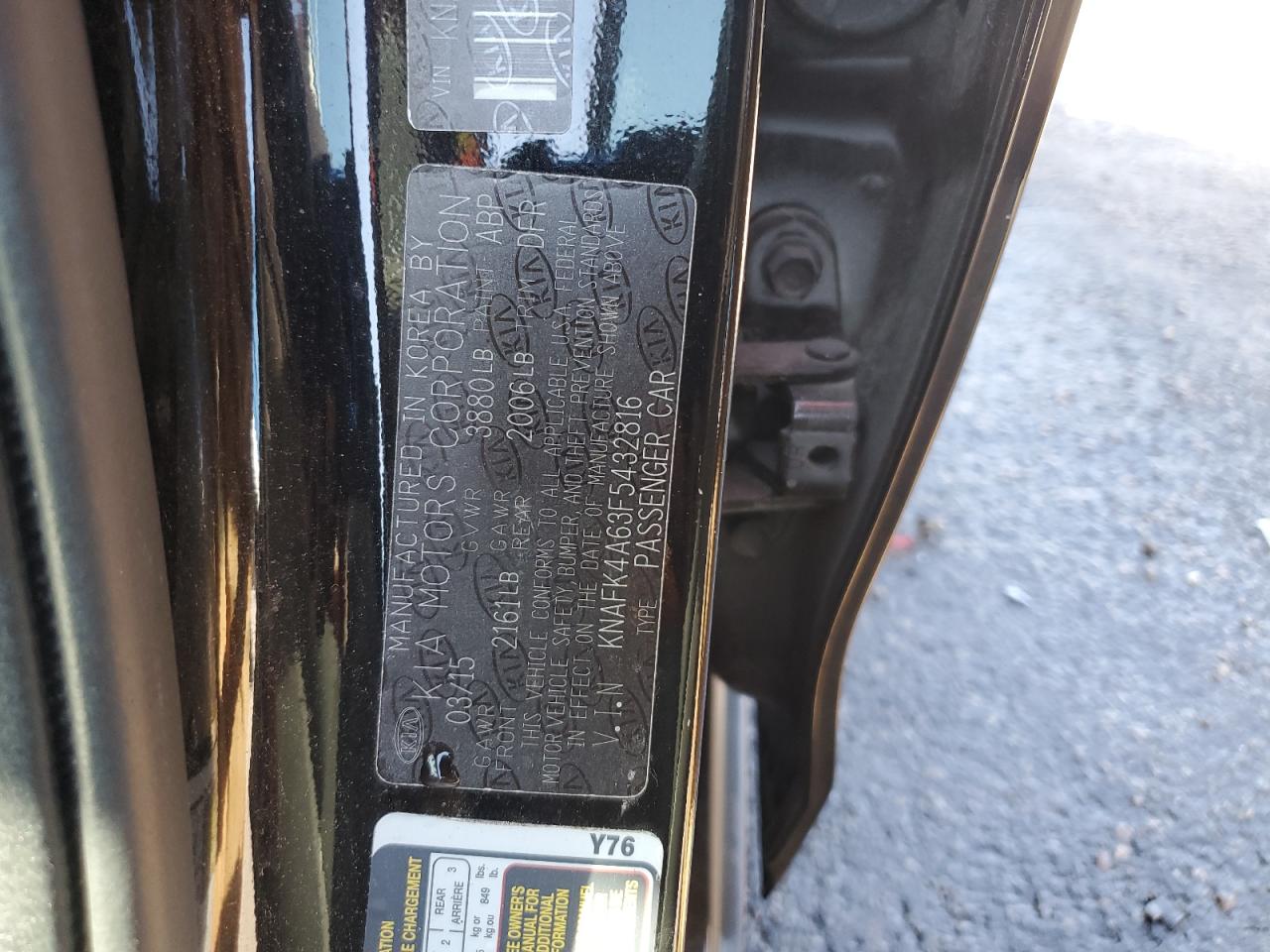 2015 Kia Forte Lx VIN: KNAFK4A63F5432816 Lot: 92228315