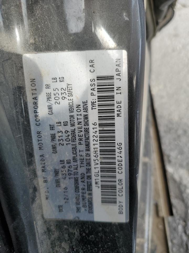 2017 Mazda 6 Touring VIN: JM1GL1V56H1122416 Lot: 90809515