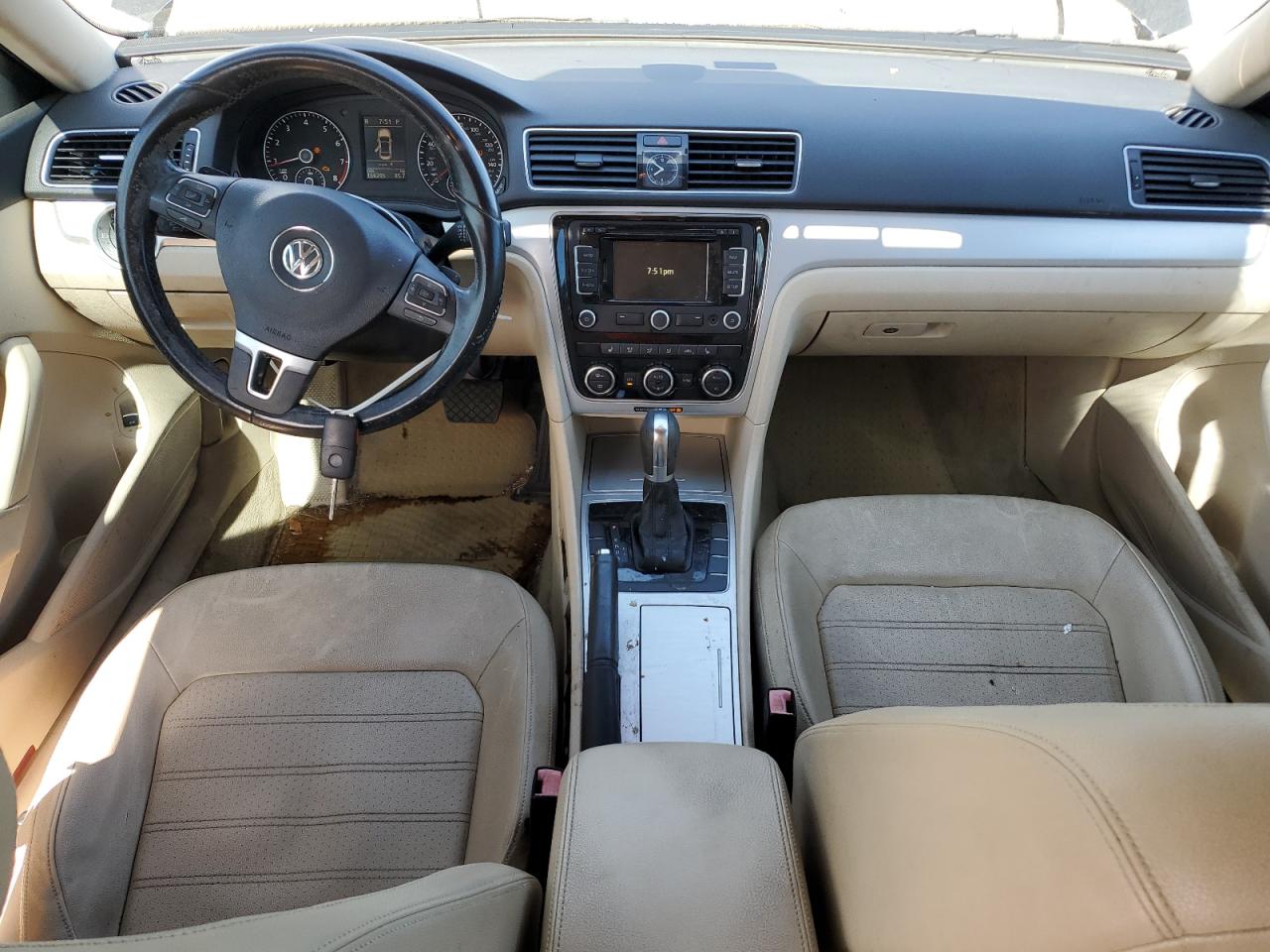 2012 Volkswagen Passat Se VIN: 1VWBM7A32CC073160 Lot: 93368295
