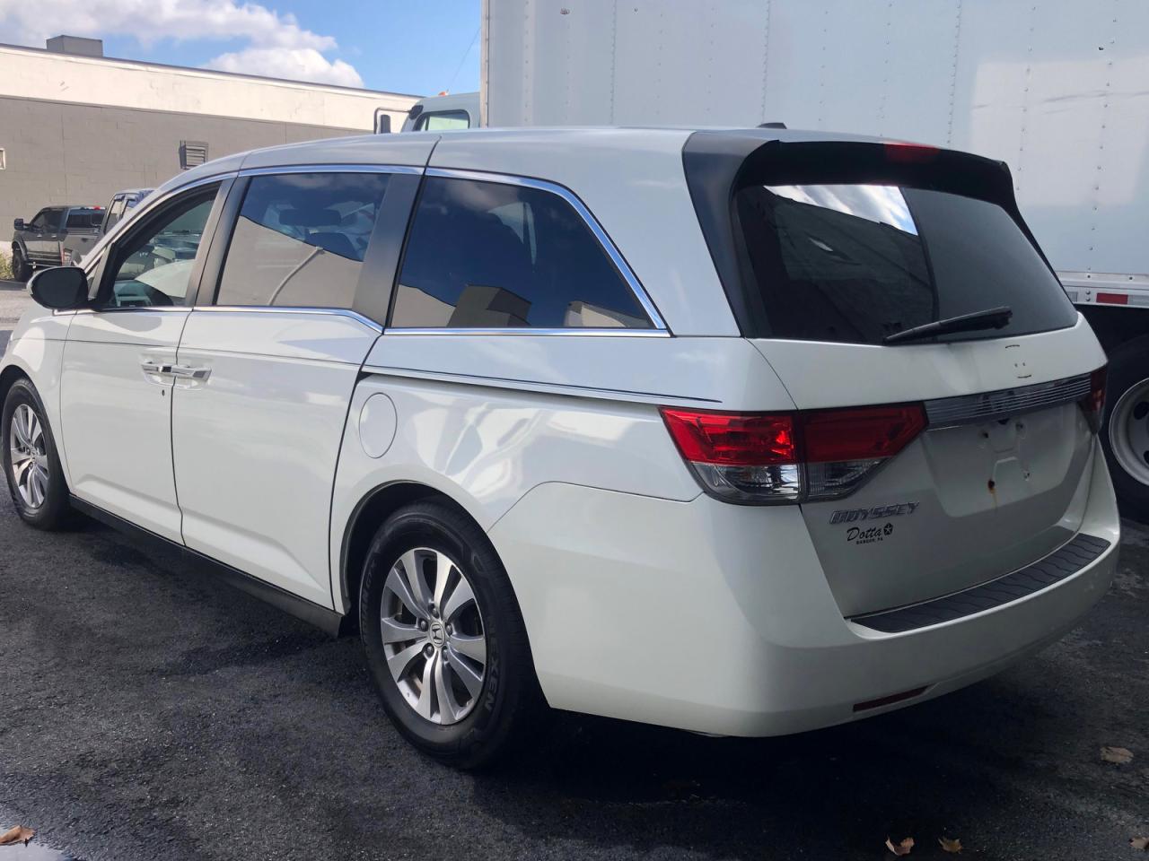 2014 Honda Odyssey Exl white van gasoline 5FNRL5H60EB112388 photo #4