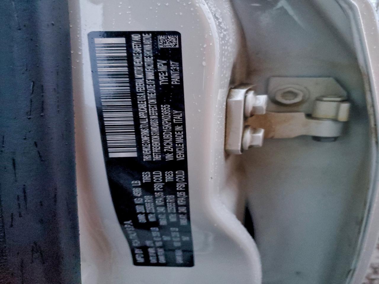 2019 Jeep Renegade Limited VIN: ZACNJBD15KPK03655 Lot: 94037955