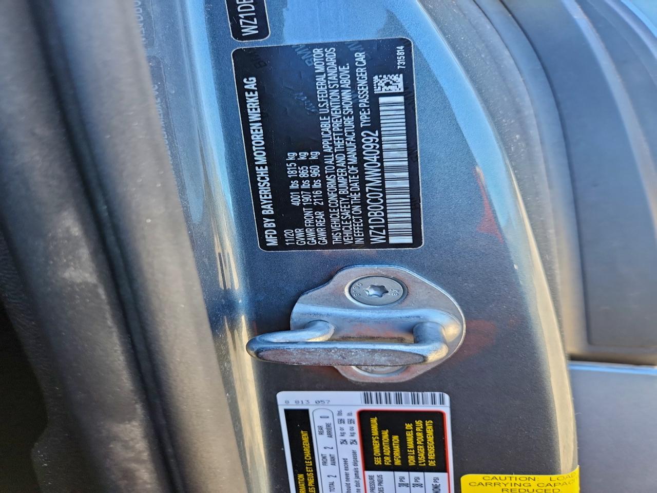 2021 Toyota Supra Base VIN: WZ1DB0C07MW040992 Lot: 94210215