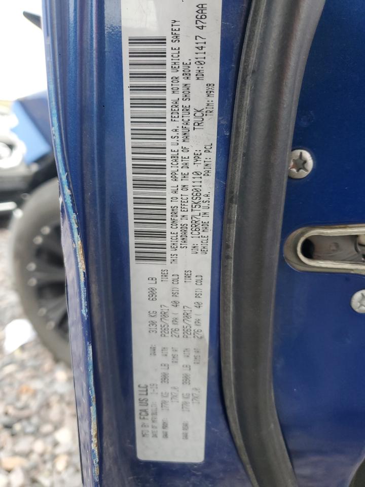 2019 Ram 1500 Classic Slt VIN: 1C6RR7LT5KS601110 Lot: 93063415