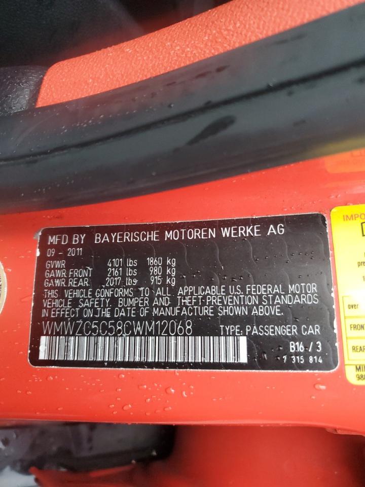 2012 Mini Cooper S Countryman VIN: WMWZC5C58CWM12068 Lot: 91157555