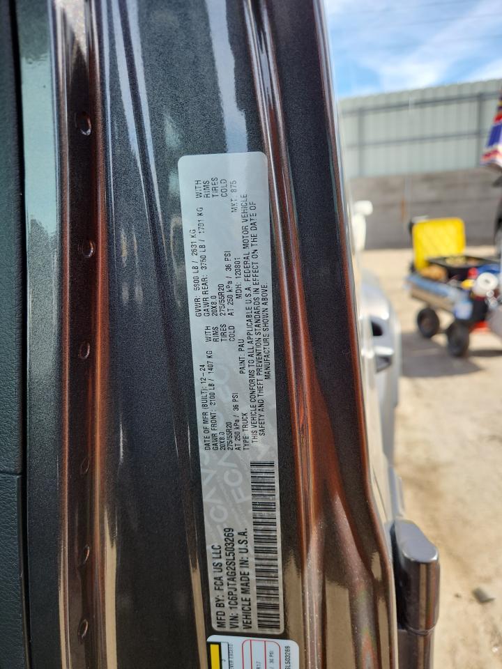 2025 Jeep Gladiator Sport VIN: 1C6PJTAG2SL503269 Lot: 91869525