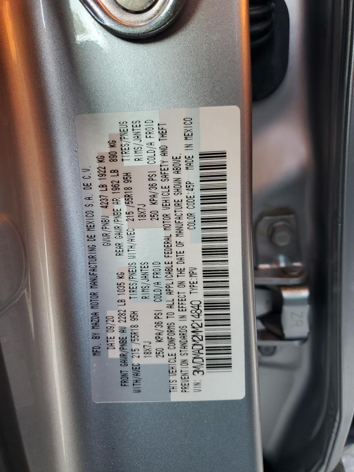 2021 Mazda Cx-30 Premium VIN: 3MVDMADM2MM214840 Lot: 91978305