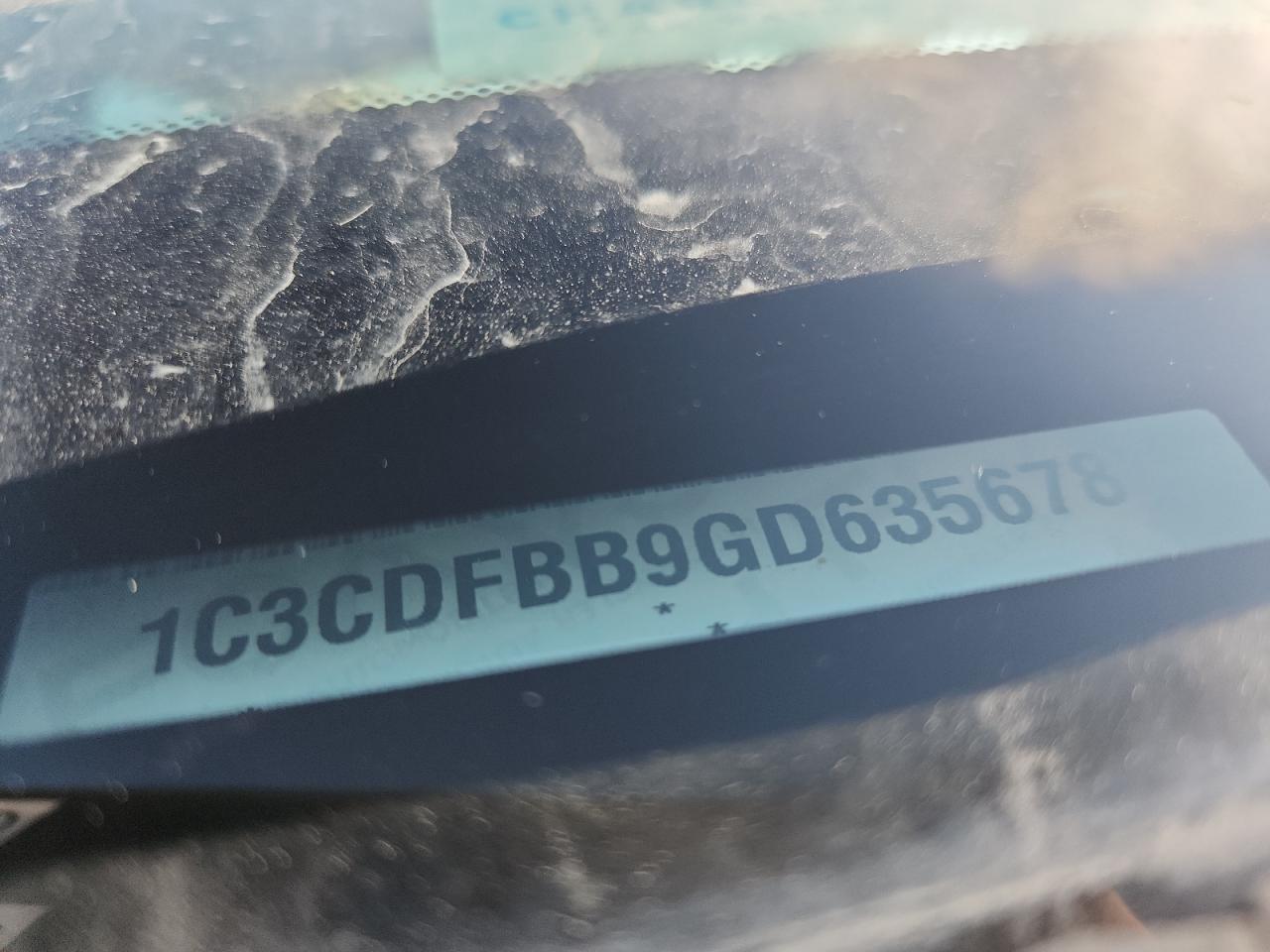 2016 Dodge Dart Sxt VIN: 1C3CDFBB9GD635678 Lot: 91677855