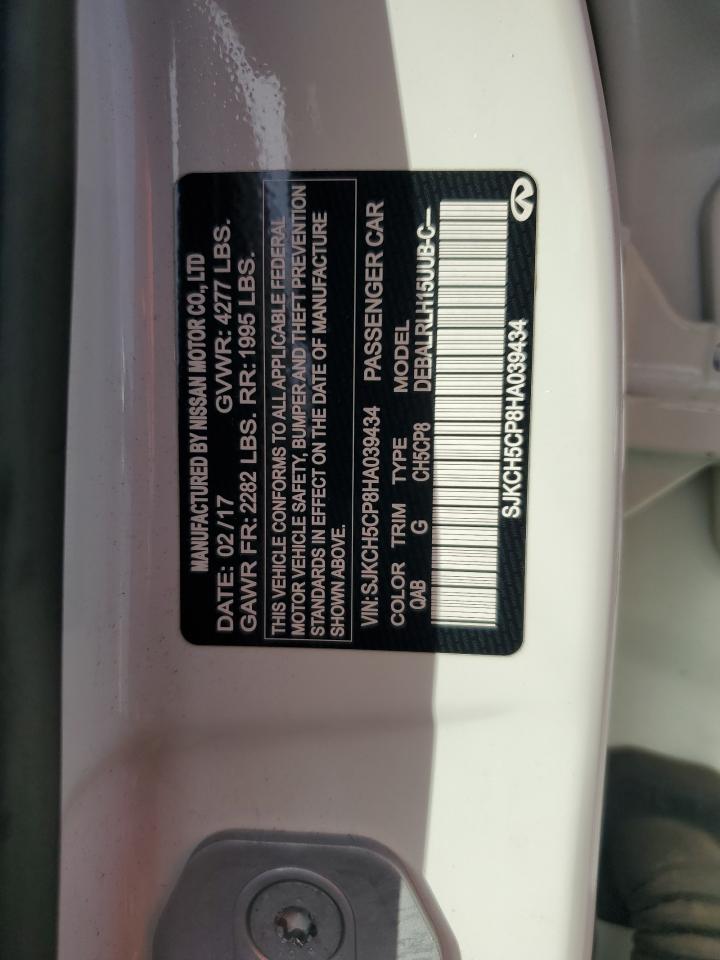 2017 Infiniti Qx30 Base VIN: SJKCH5CP8HA039434 Lot: 93059985