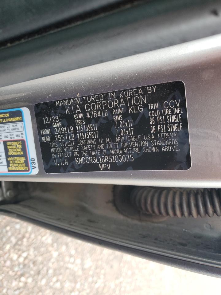 2024 Kia Niro Wind VIN: KNDCR3L16R5103075 Lot: 93300115