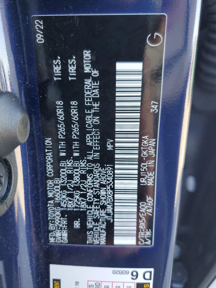 2023 Lexus Gx 460 VIN: JTJAM7BX8P5340891 Lot: 90660395