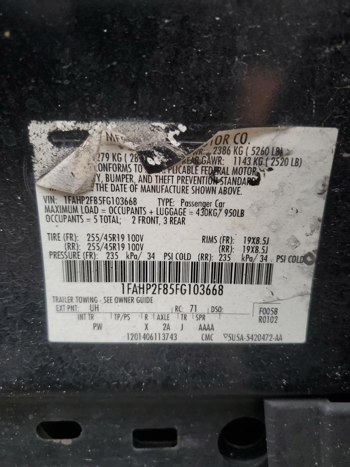 2015 Ford Taurus Limited VIN: 1FAHP2F85FG103668 Lot: 90902915