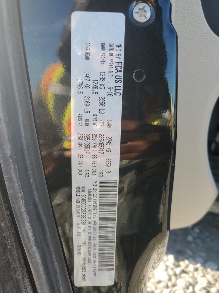 2016 Dodge Grand Caravan Sxt VIN: 2C4RDGCG2GR361680 Lot: 91008055