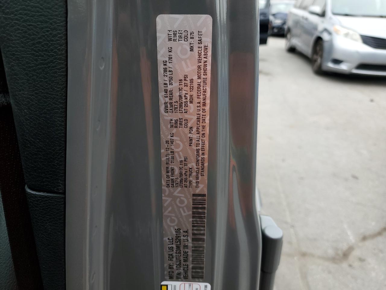 2021 Jeep Gladiator Mojave VIN: 1C6JJTEG3ML529186 Lot: 90672265