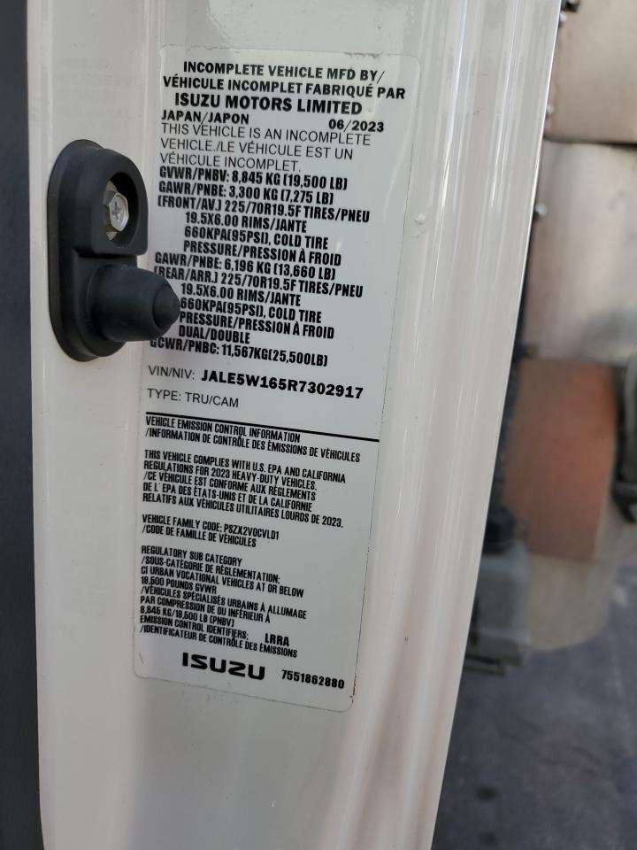 2024 Isuzu Nrr Refrigerated Box Truck VIN: JALE5W165R7302917 Lot: 93535445