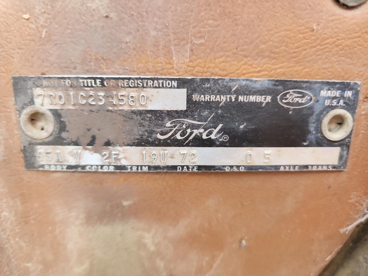 1967 Ford Mustang VIN: 7R01C234580 Lot: 91290075