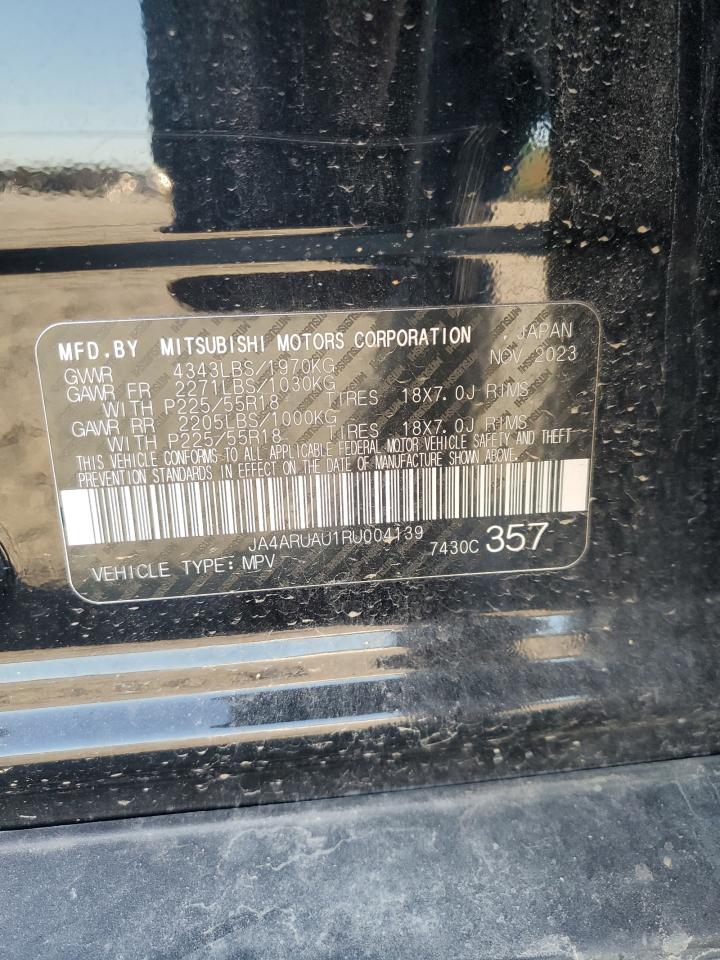 2024 Mitsubishi Outlander Sport S/Se VIN: JA4ARUAU1RU004139 Lot: 92103735